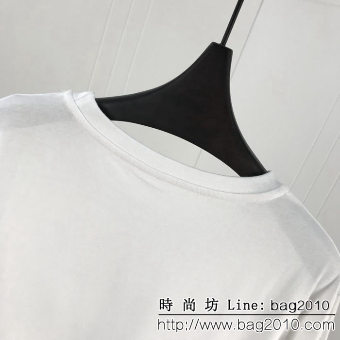 Martine ROSE INS超火款 19早春新款 簽名字母 情侶款短袖 ydi1563